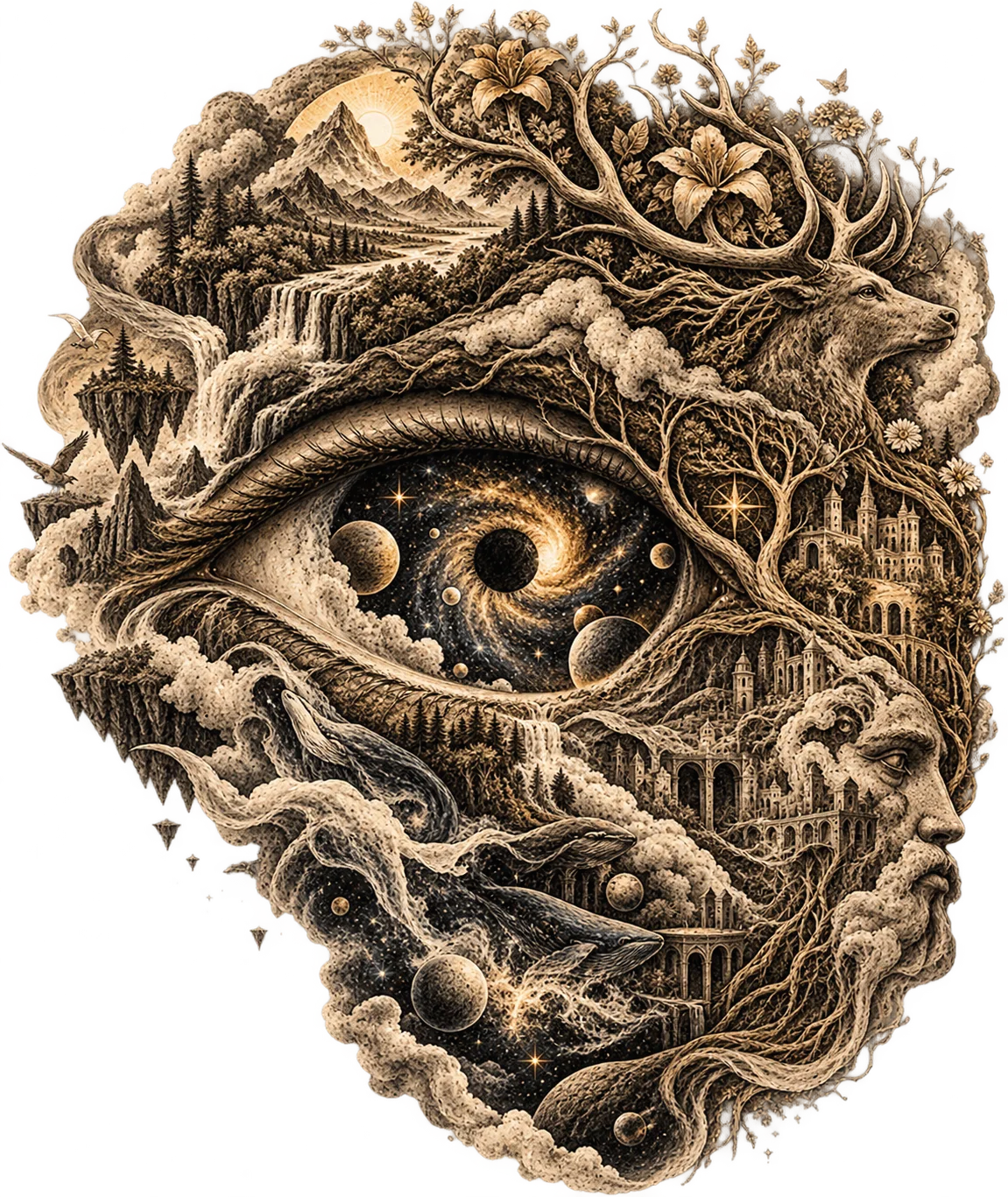 THE COSMIC EYE original Ars Belli artwork