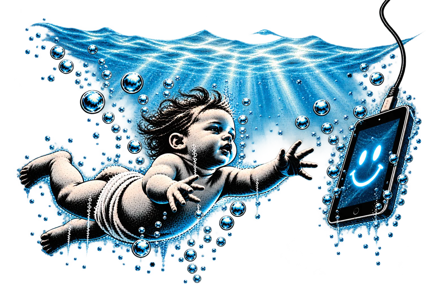GROWING UP CONNECTED original Ars Belli artwork