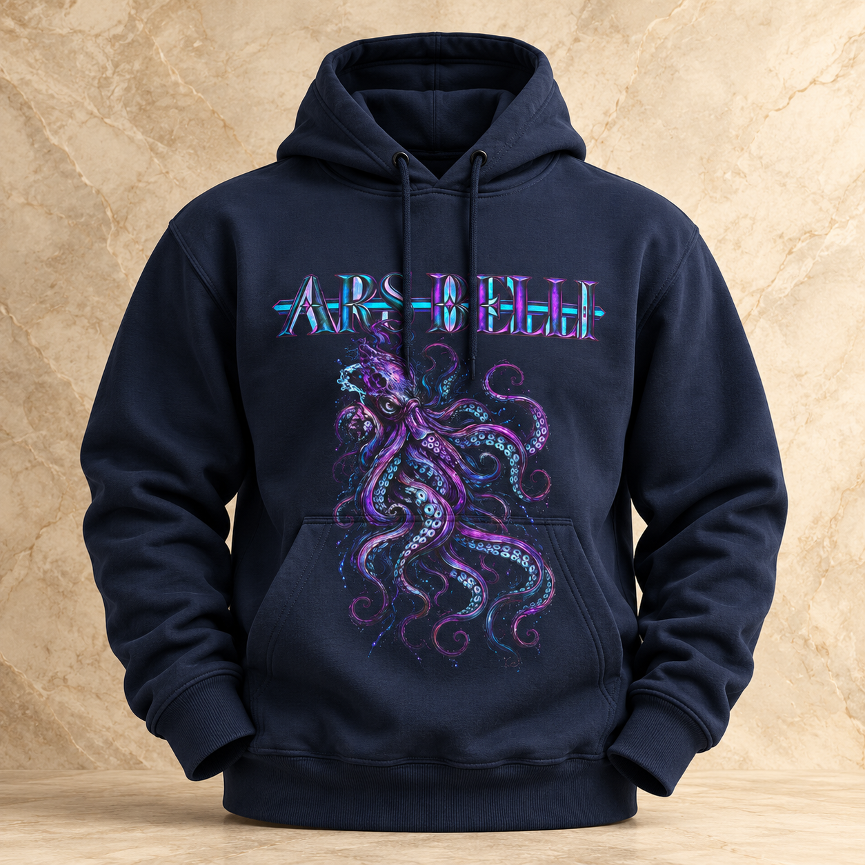 DEEP IN THE PURPLE — Navy Kraken Hoodie