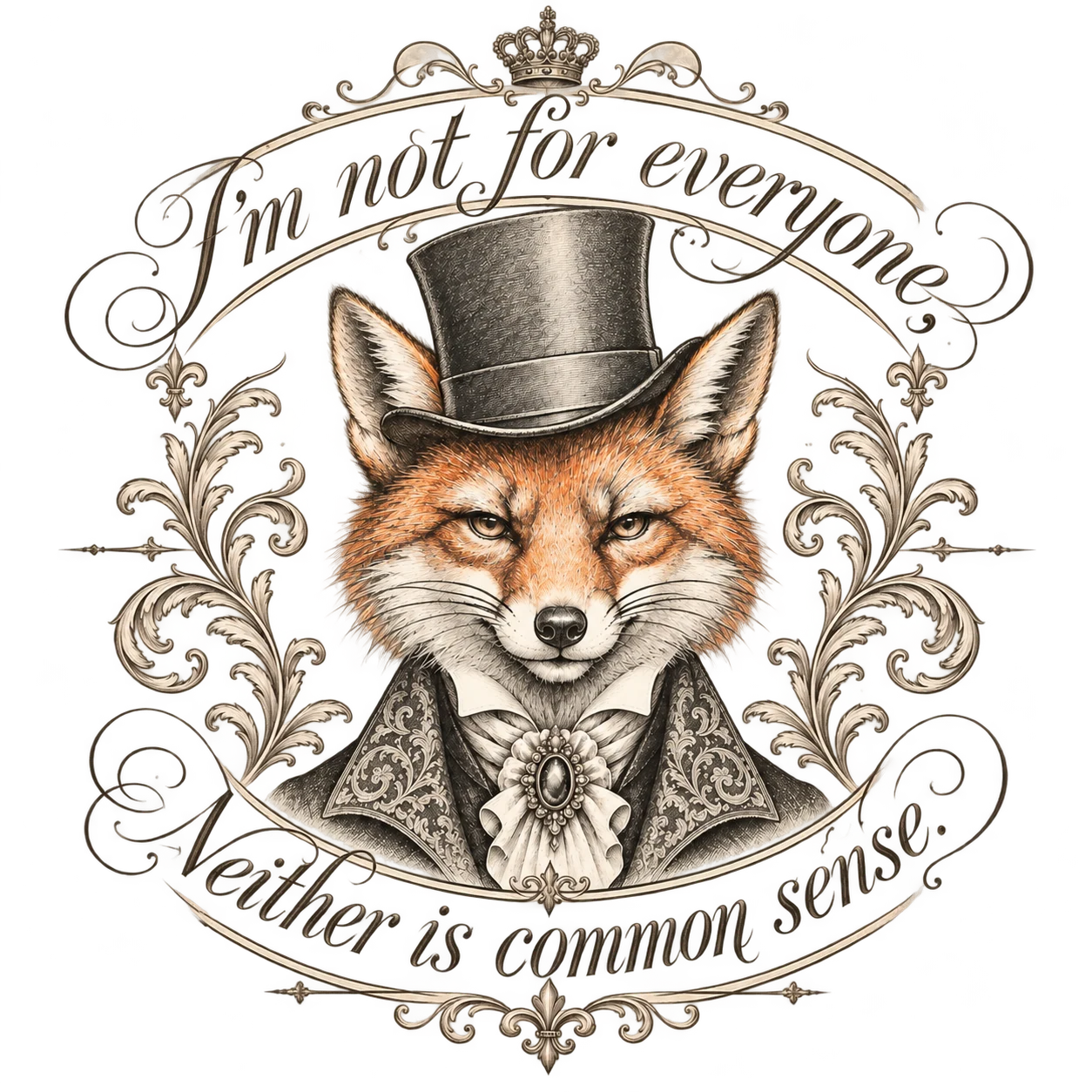 I'M NOT FOR EVERYONE, NEITHER IS COMMON SENSE original Ars Belli artwork