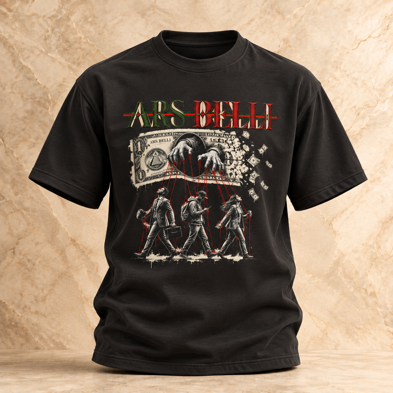 THE PUPPET MASTERS — Cream Graphic T-Shirt